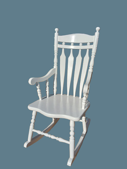 Large white Rocking chair