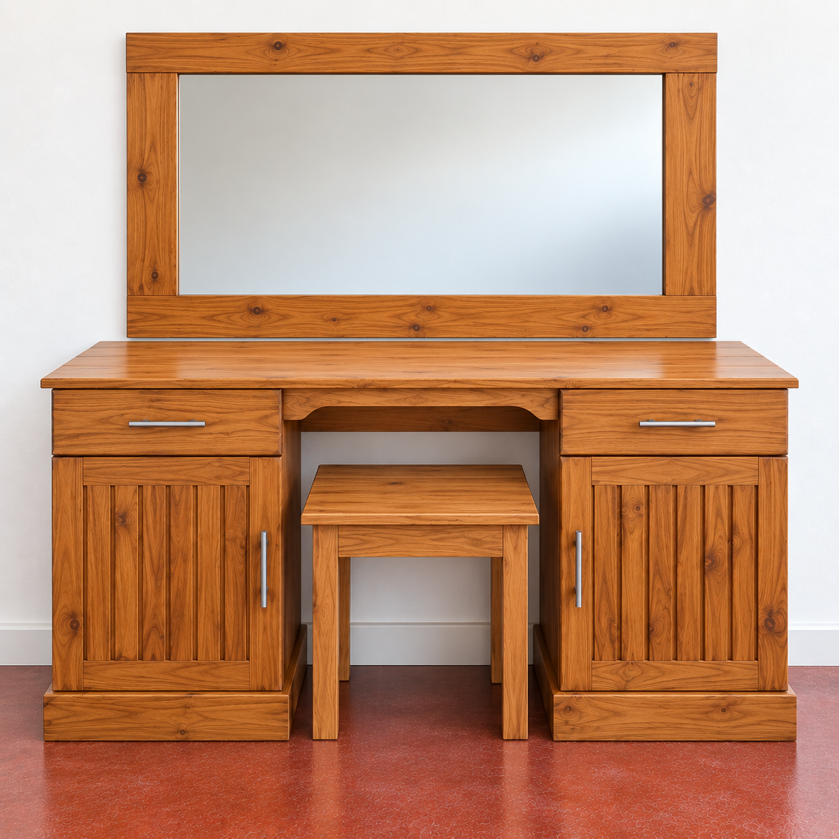 Rustic Nelson Dressing Table & Stool