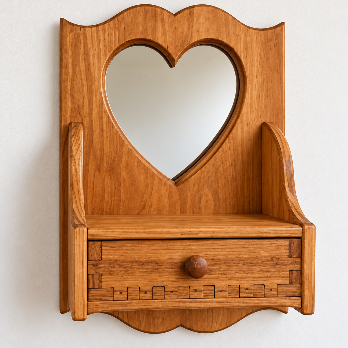 Heart shaped Wall Mirror