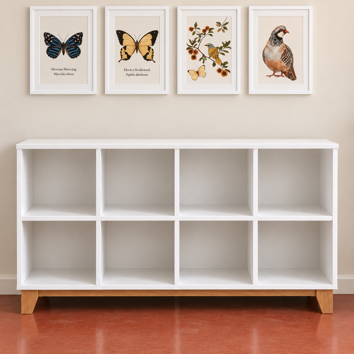 White Painted Toy Cupboard