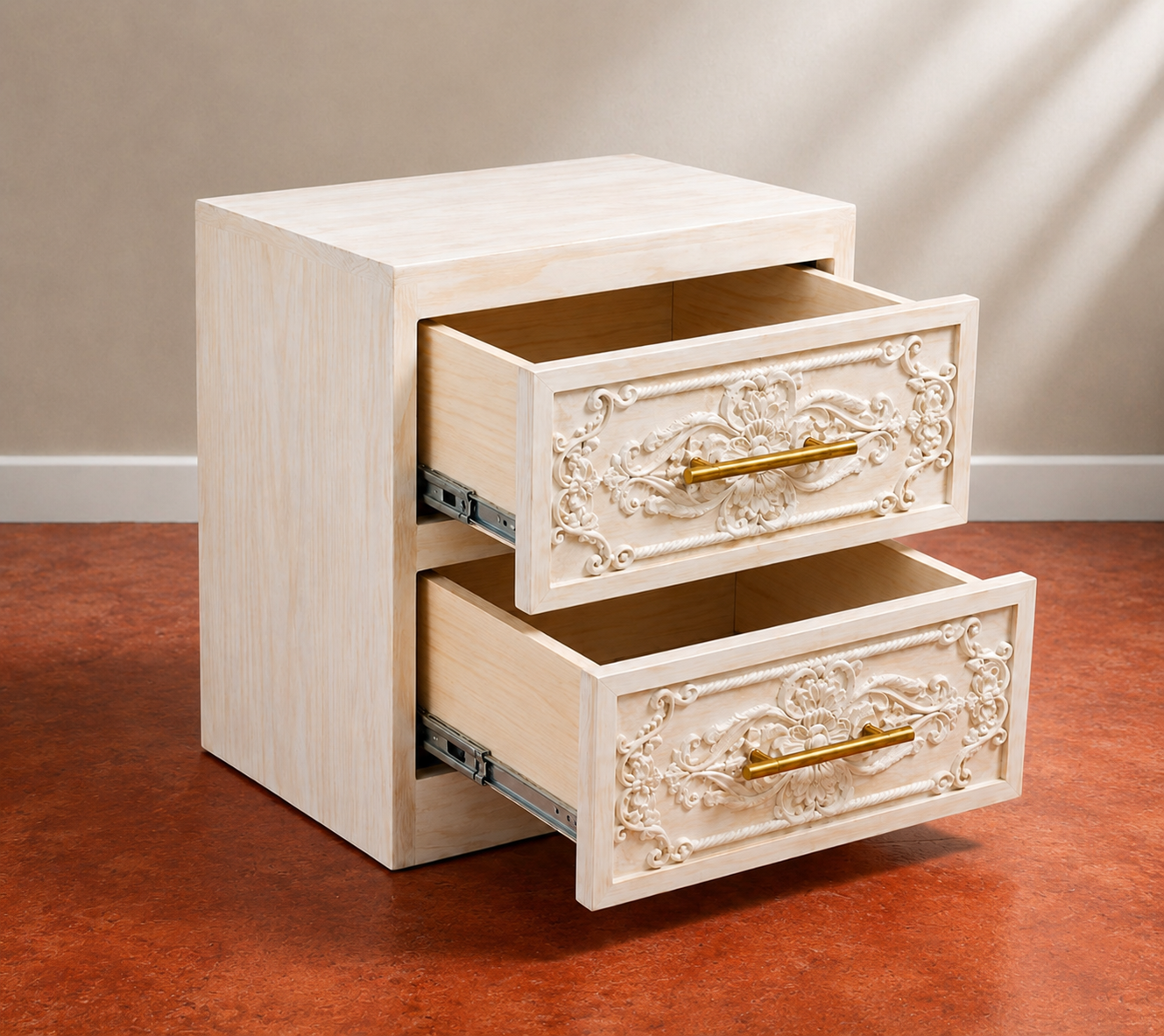 Carved Drawer Chest of 2