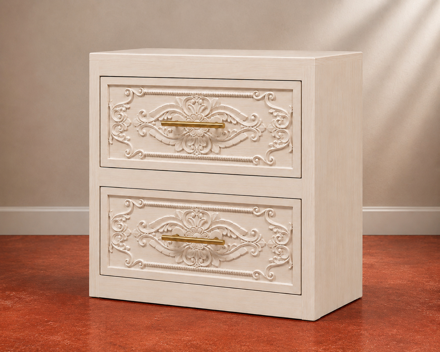 Carved Drawer Chest of 2