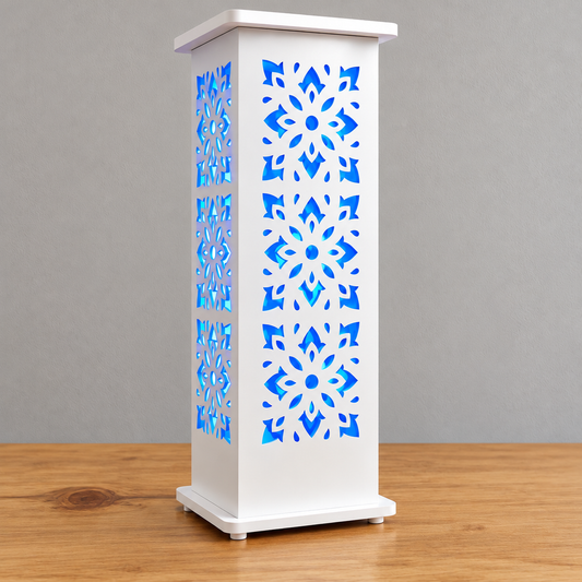 White Mandala Lamp