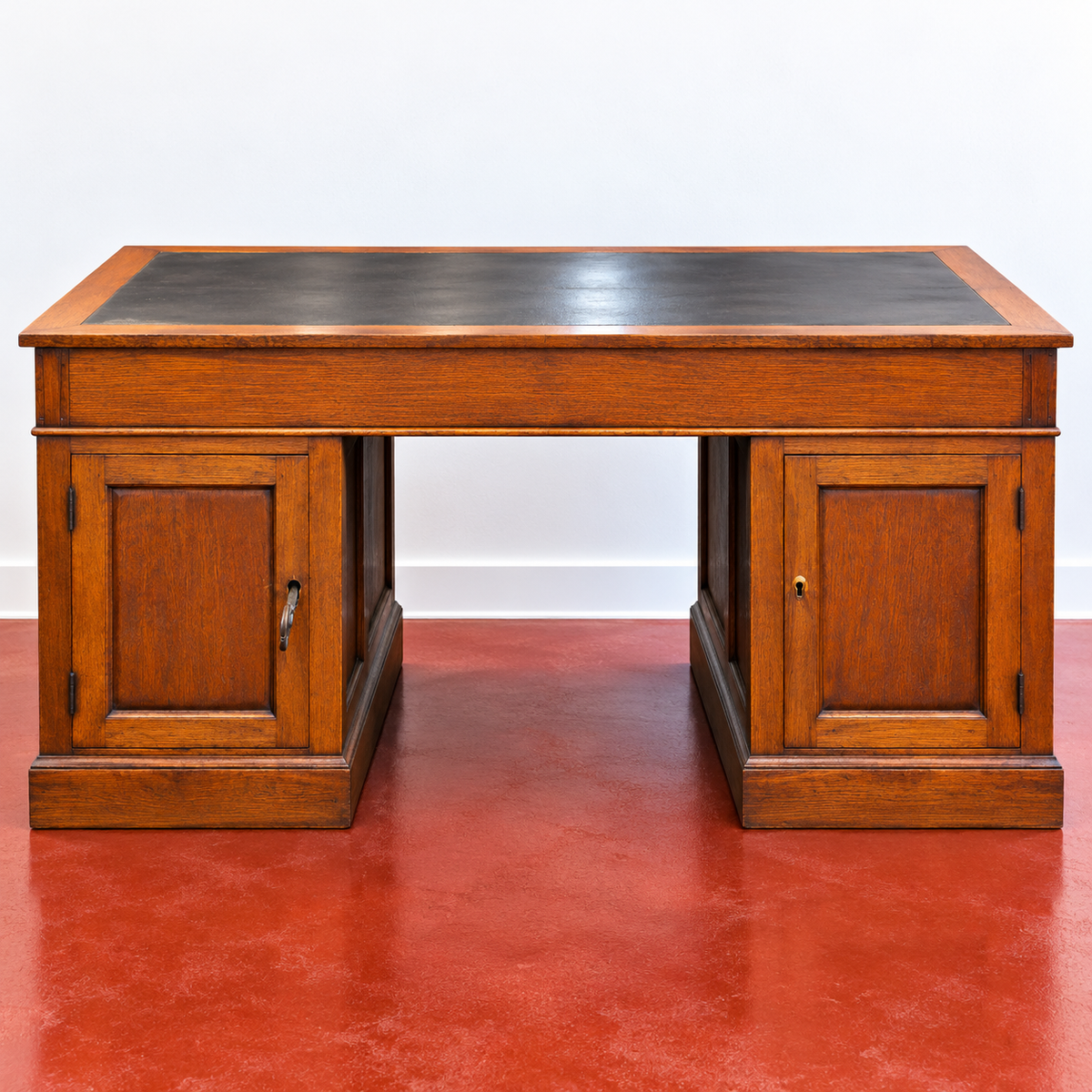 9 Drawer Oak Partners Desk