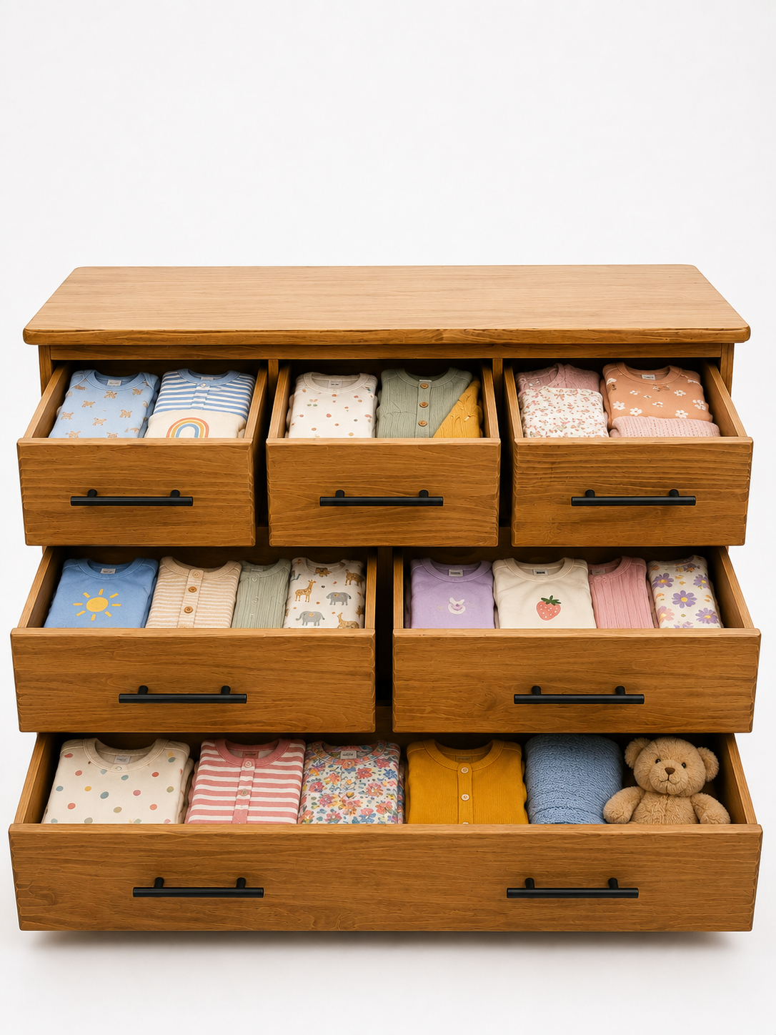 Rustic Chest of 6 Drawers