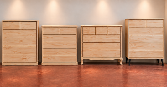 Raw Pine Chest of Drawers