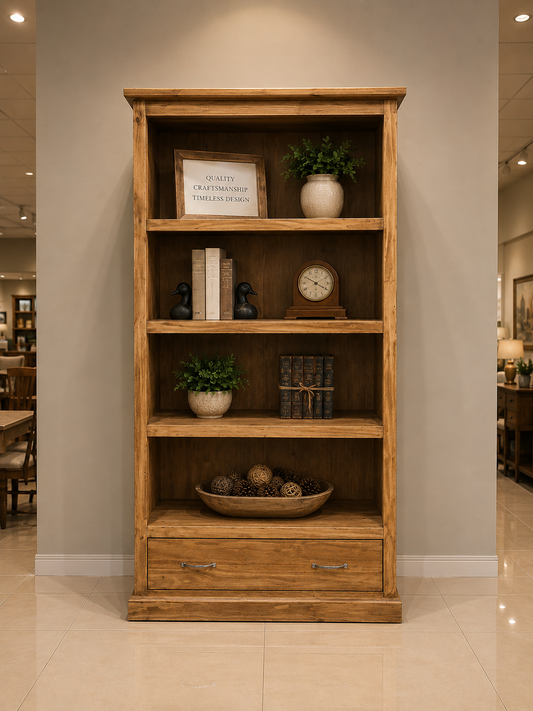 Bookcase with a drawer