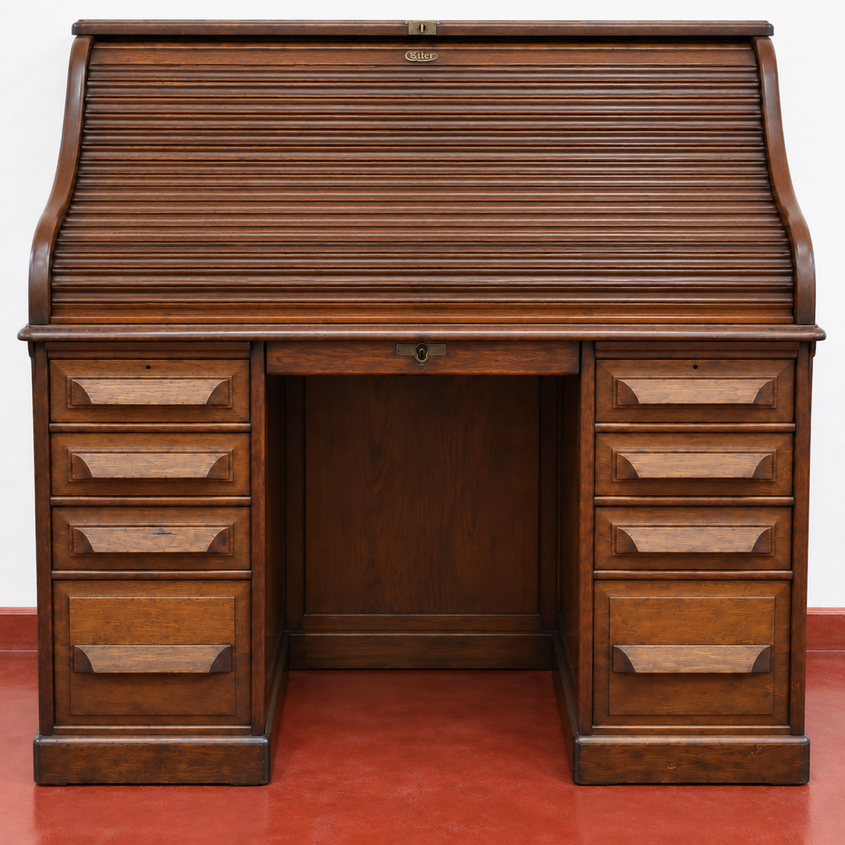 Oak Roll Top Desk
