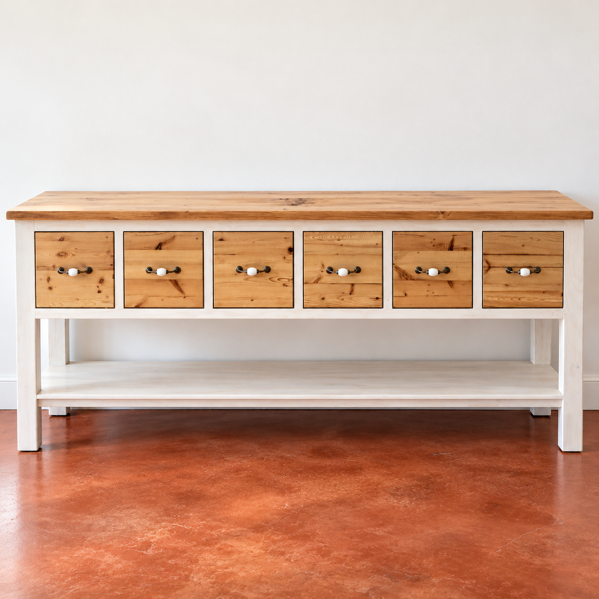2m 2-Tone 6 Deep Drawer Server